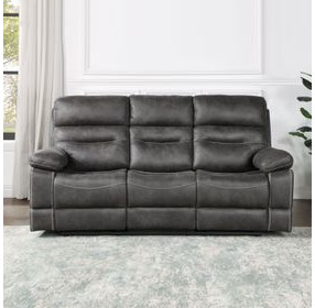 Rudger Gray 83" Manual Reclining Sofa