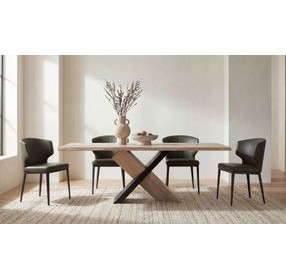 Delaney Dark Green Upholstered Dining Chair Set of 2