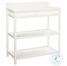Emery White Changer Shelves with Pad