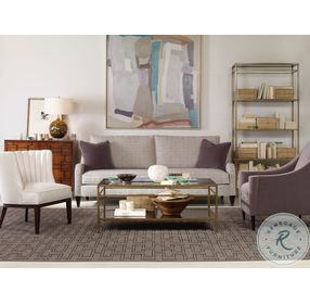 Hyde Park Glass And Antique Brass Etagere