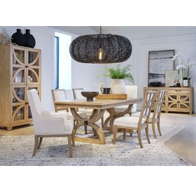 Kingsmere Honey Maple Extendable Rectangular Dining Room Set