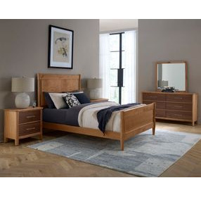 Nordhaven Clear Maple King Poster Bed