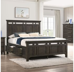 Hawthorne Burnished Clay Queen Storage Panel Bed