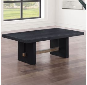 Aubrey Black Rectangular Coffee Table