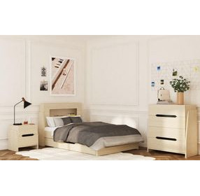 Darby Desert 2 Drawer Nightstand with USB Charging