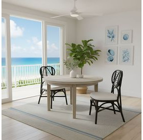 Kaya Black Upholstered Dining Chair Set of 2