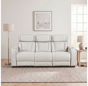 Fairway Taupe Double Power Reclining Sofa