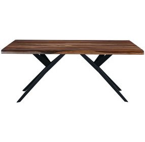 Rosewood Natural Sheesham 72" Rectangular Dining Room Set