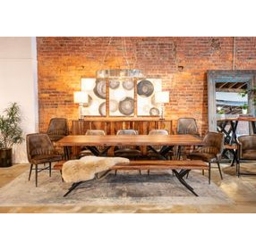 Galway Antique Whiskey Leather Counter Height Stool