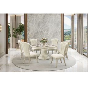 Fantosini Silver Mist Round Dining Room Set