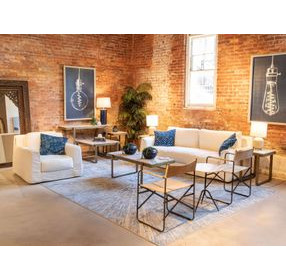 Oliver White Linen Slipcover 87" Sofa