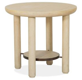 Sunset Cove Sanibel Brown Round End Table