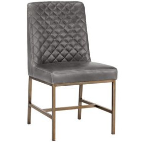 Hawthorn Overcast Gray Upholstered Dining Chair Set of 2