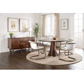 Provence Dark Sienna 54" Round Dining Table
