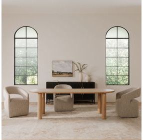 Milo Light Oak Oval Dining Room Set