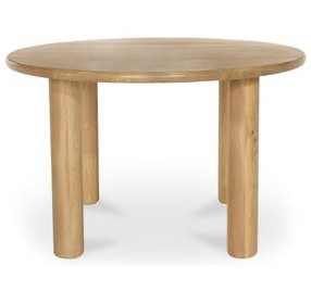 Milo Light Oak Round Dining Room Set