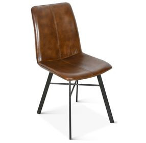Brisbane Chestnut Leather Murphy Dining Chair