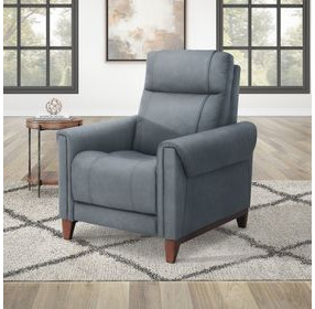 Corvin Blue Dusk High Leg Power Recliner with USB Charging
