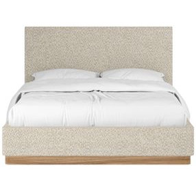 Portico Cuddle Natural and Sienna Queen Upholstered Panel Bedroom Set