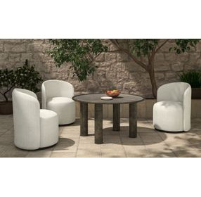 Deacon Deep Bronze Outdoor Round Dining Room Set