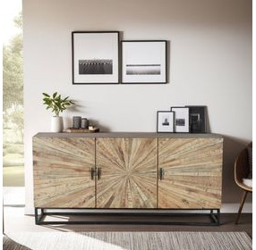 Palm Desert Natural 3 Door Sideboard