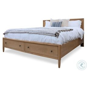 Maplewood Warm Maple Storage Bedroom Set