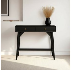 Flynn Black 36" Mini Writing Desk