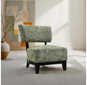 Aveni Green Upholstered Accent Chair
