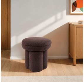 Thisbe Brown Upholstered Stool