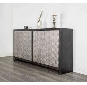 Forger Weathered Black and Silver 4 Door Server