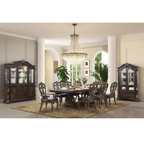 Leovanni Dark Brown Sideboard 2 Drawer Server