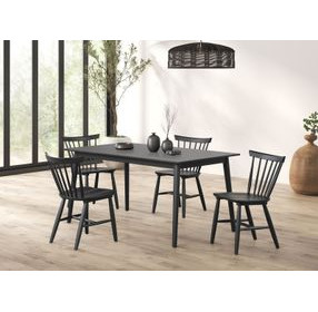 Beale Black Rectangular Dining Room Set