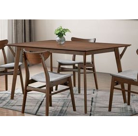 Skien Walnut Rectangular Dining Room Set