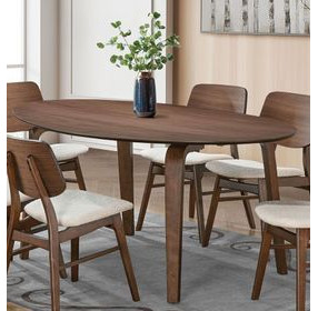 Narvik Walnut Oval Dining Room Set