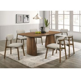 Alnwick Walnut 71" Rectangular Dining Room Set