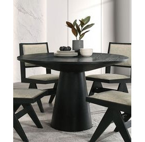 Tottenham Black 48" Round Dining Room Set