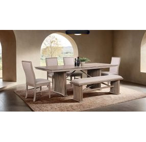 Ellesmere Natural Ash 90" Extendable Rectangular Dining Table