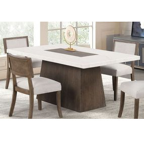 Grasten Dark Walnut Rectangular Dining Room Set