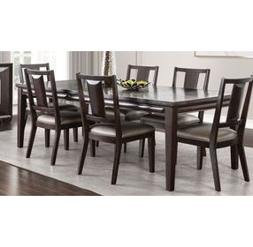 Hinwitz Espresso Rectangular Dining Room Set