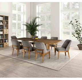 Mandal Chestnut 108" Extendable Rectangular Dining Table