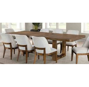 Mandal Chestnut Extendable Rectangular Dining Room Set