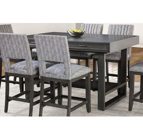 Potton Gray Rectangular Counter Height Dining Room Set