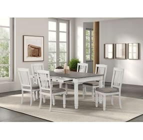 Pendola Rustic White Side Chair Set of 2