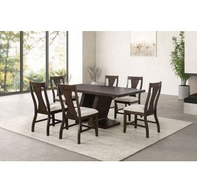 Holsworthy Espresso Rectangular Dining Room Set