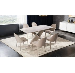 Lenvik Brown Upholstered Side Chair Set of 2