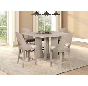 Sterling West White Oak 54" Square Counter Height Dining Table