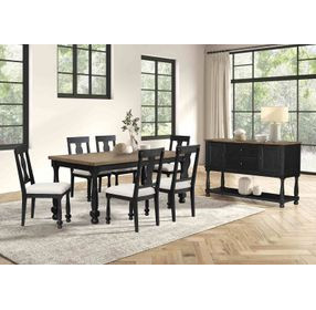 Neue Mills Black and Brown 2 Door Server