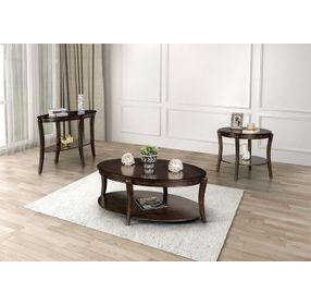 Orkdal Walnut Oval Sofa Table