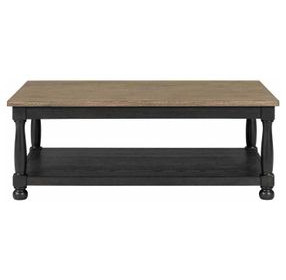 Neue Mills Weathered Black and Brown Rectangular Occassional Table