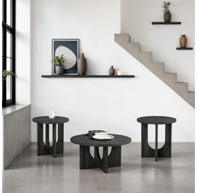 Holen Gray 3 Piece Round Table Set